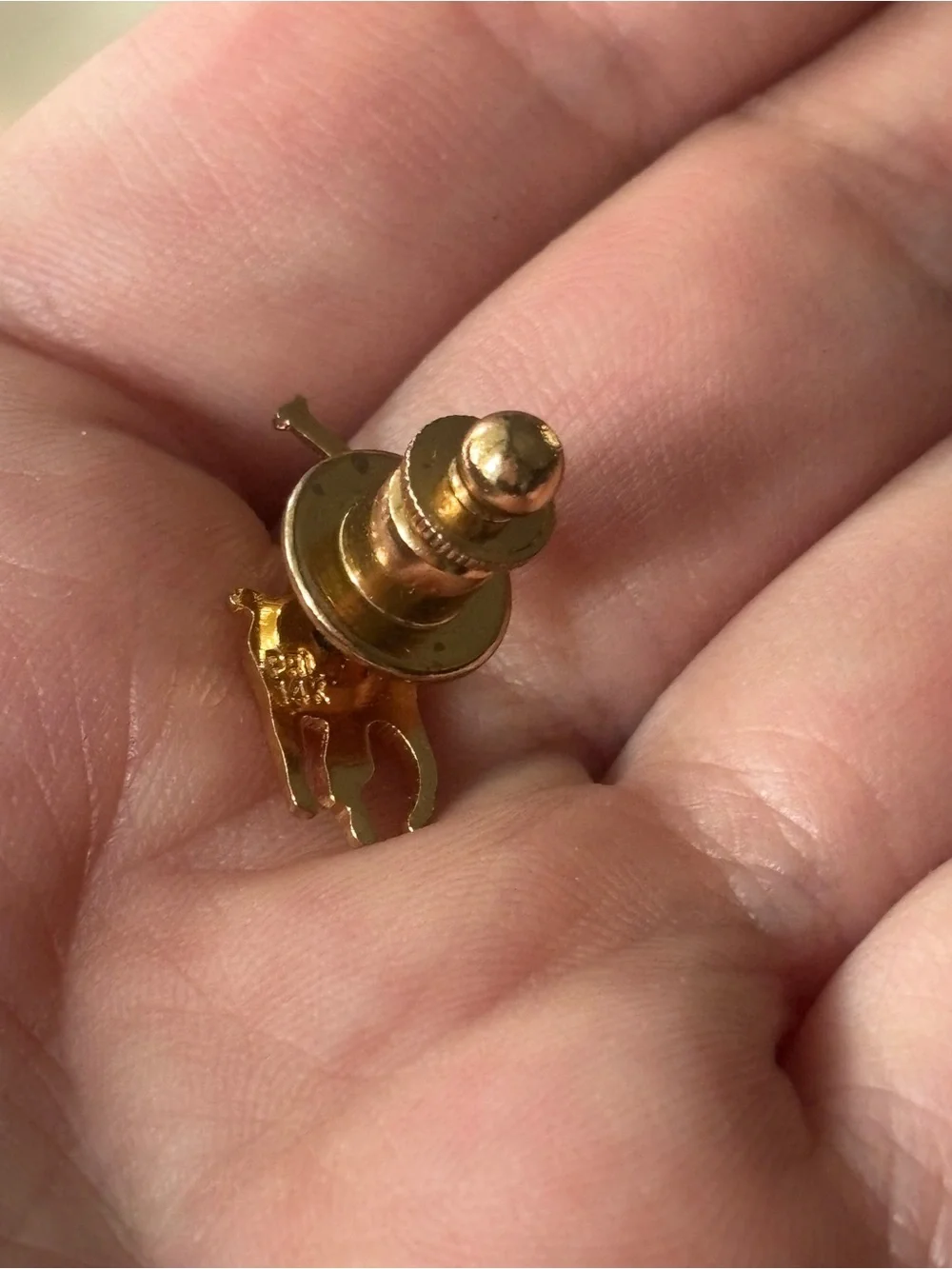14K Gold Polo Ralph Lauren Lapel Pony/Rider Pin Tie Equestrian Jewelry RARE FIND